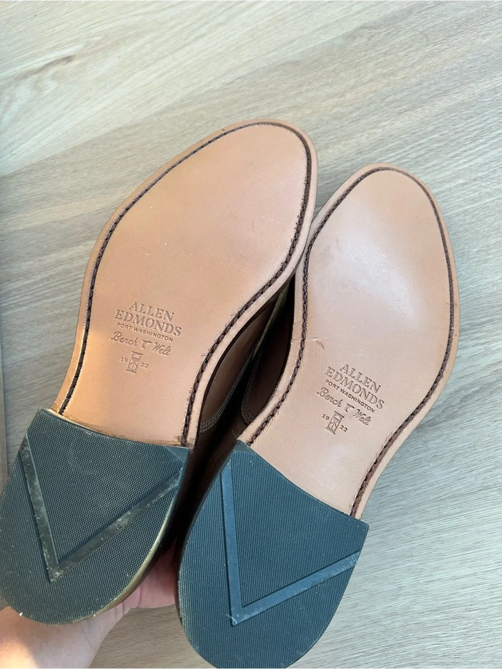Allen Edmonds Brown Cap-Toe Oxford Dress Shoes